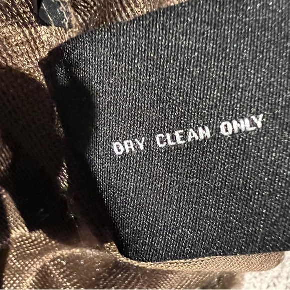 Black rivet chocolate brown shawl shrug cover up cape faux fur size small - Picture 6 of 13